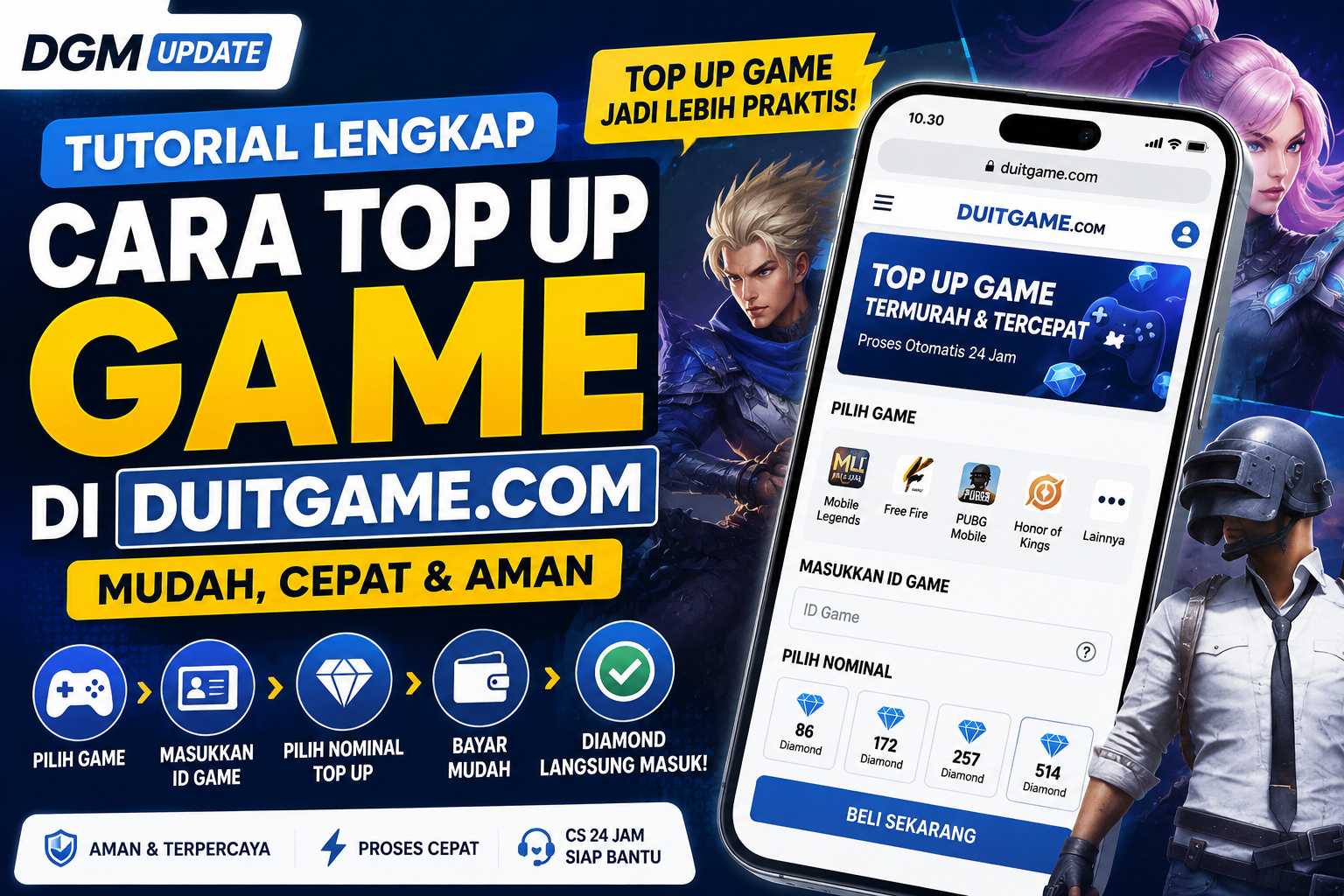 Tutorial Lengkap Cara Top Up Game di DuitGame.com untuk Pemula