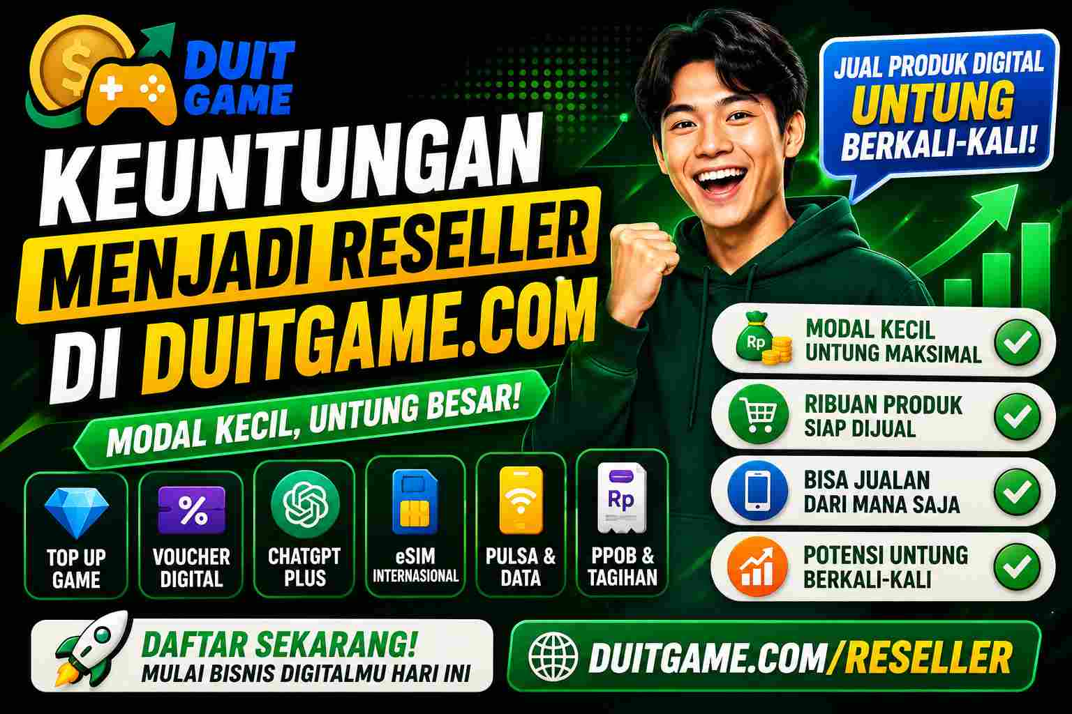 Cara Menjadi Reseller DuitGame