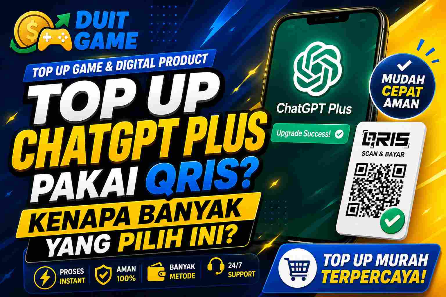 Kenapa Banyak Orang Sekarang Top Up ChatGPT Plus Pakai QRIS? Ini Alasannya